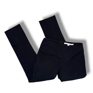 Veronica Beard Black Straight Leg‎ Pants Women's Size 0 High Waist Career